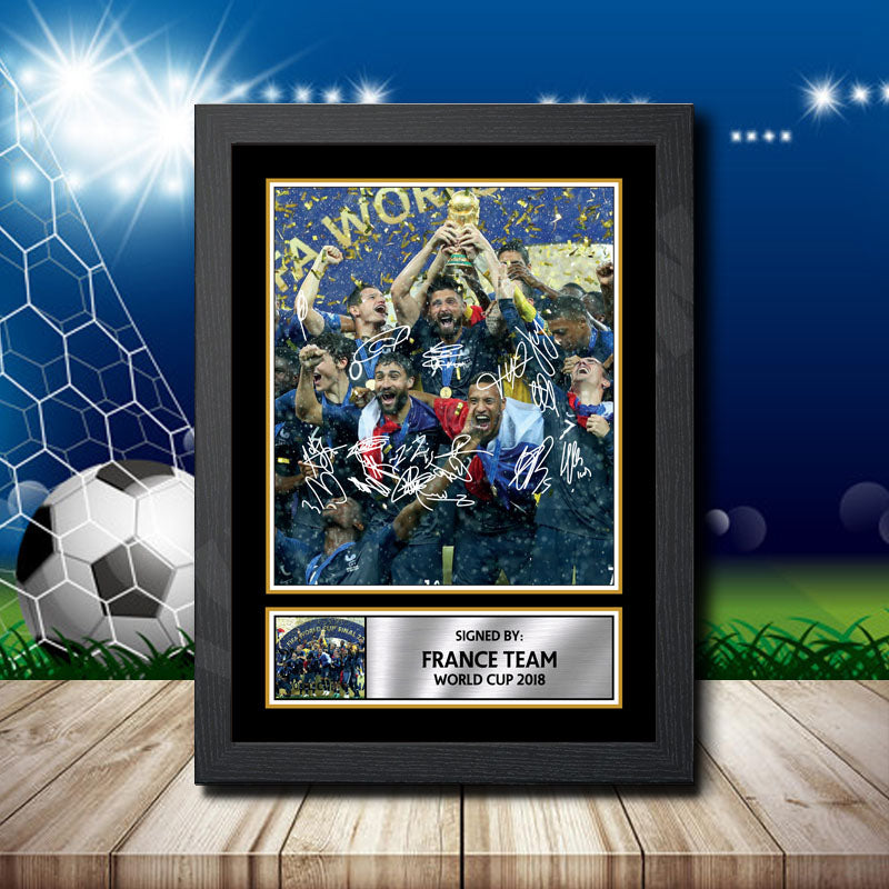 France Team World Cup 2018 Printed Signature Footballers Star Poster Print Framed Wall Art Gift β France Team World Cup 2018 Printed Signature Footballers Star Poster Print