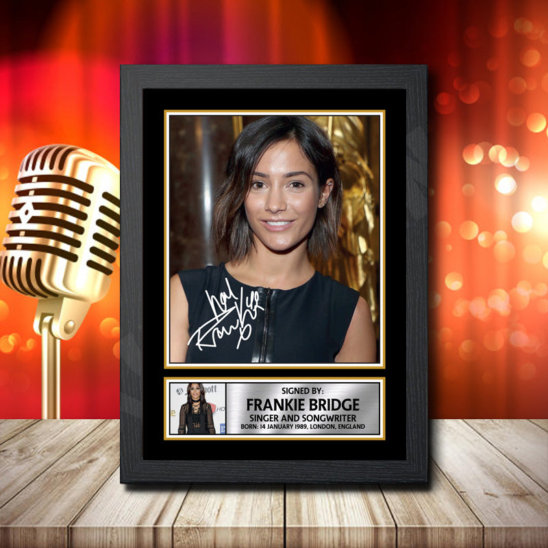 Frankie Sandford 1 – Printed Signature Music Star Print – Frankie Sandford 1
