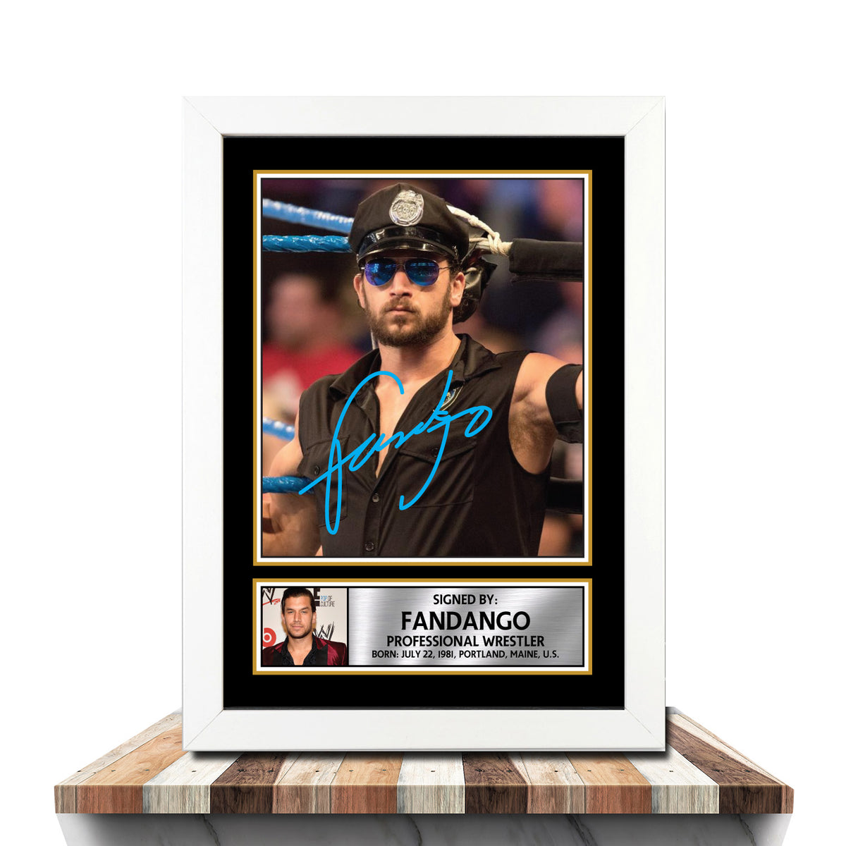Fandango M1003 Wrestling Printed Signature Poster Print Gift
