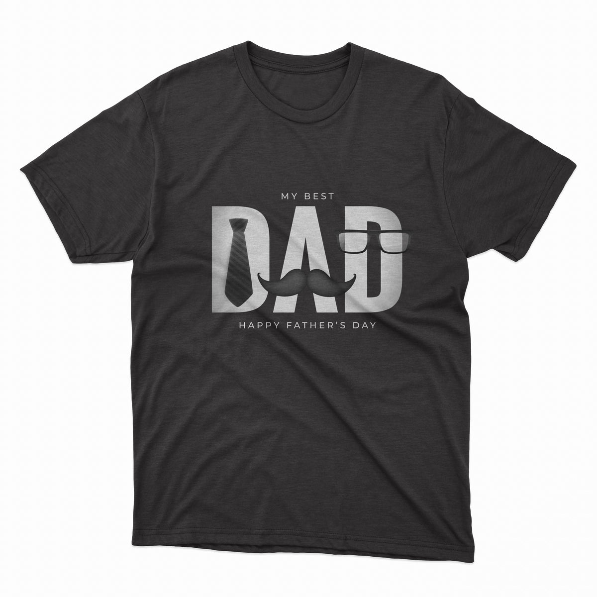 Father's Day T-Shirt 12 - Holiday Gift Tee – Black Tee