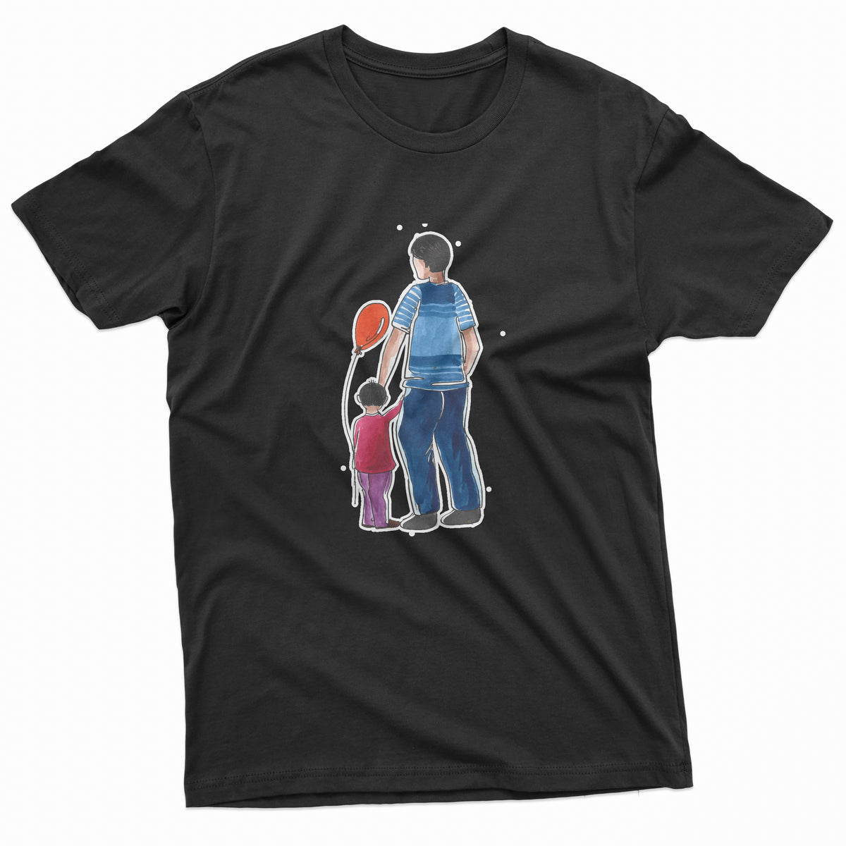 Father's Day T-Shirt 4 - Holiday Gift Tee – Black Tee