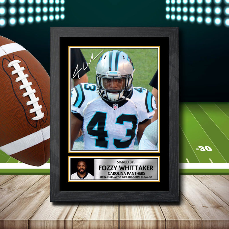 Fozzy Whittaker 2 – Printed Signature NFL Star Print – Fozzy Whittaker 2
