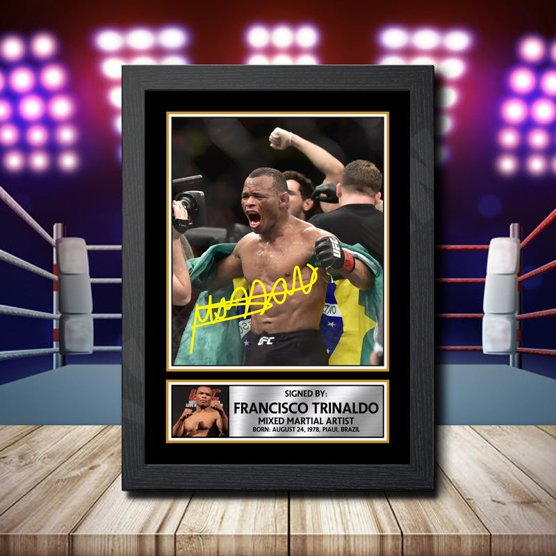 Francisco Trinaldo 2 Printed Signature Ufc Star Poster Print Framed Wall Art Gift β Francisco Trinaldo 2 Printed Signature Ufc Star Poster Print