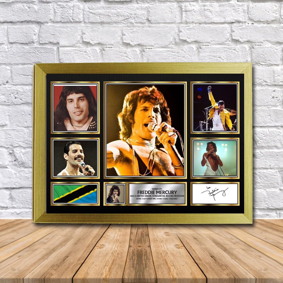 Freddie Mercury (2) Music Gift Framed Printed Signature Star Poster Print Wall Art Gift β Freddie Mercury Music Gift Framed Printed Signature Star Poster Print Wall Art