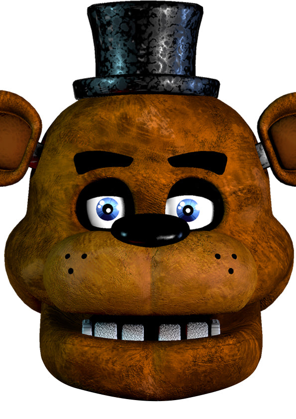 Freddy Fazbear Five Nights at Freddy's Movie Gaming Cardboard Celebrity Party Face Mask β Freddy Fazbear Five Nights at Freddy's Movie Gaming Party Face Mask