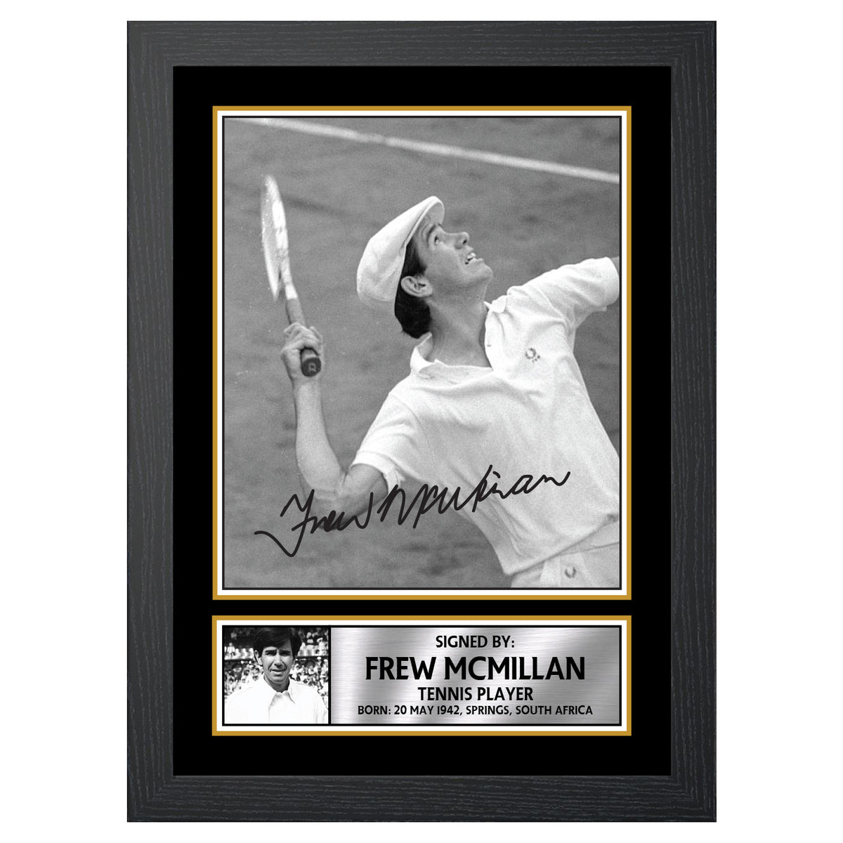 Frew McMillan M561 Tennis Player Printed Signature Poster Print Gift