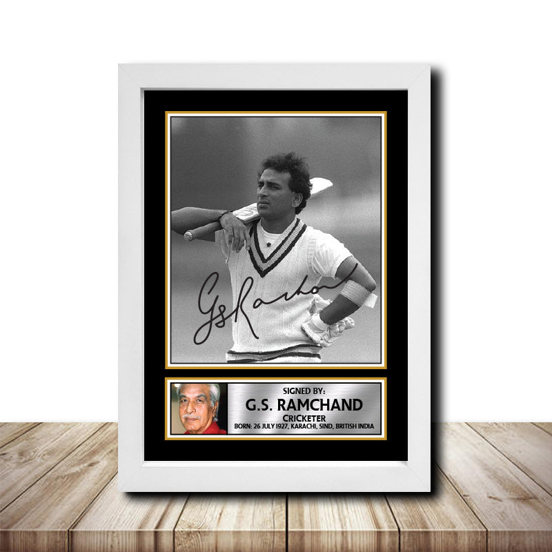 G.S. Ramchand M1571 Cricketer Printed Signature Poster Print Gift – G.s. Ramchand M1571 Cricketer Printed Signature Poster Print Gift