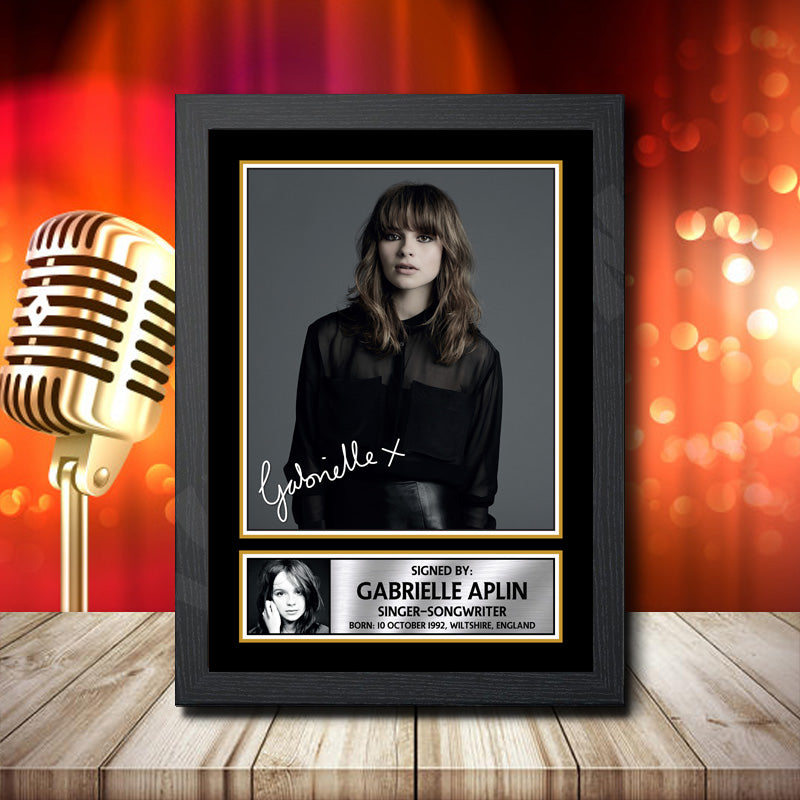 Gabrielle Aplin 1 β Printed Signature Music Star Print β Gabrielle Aplin 1