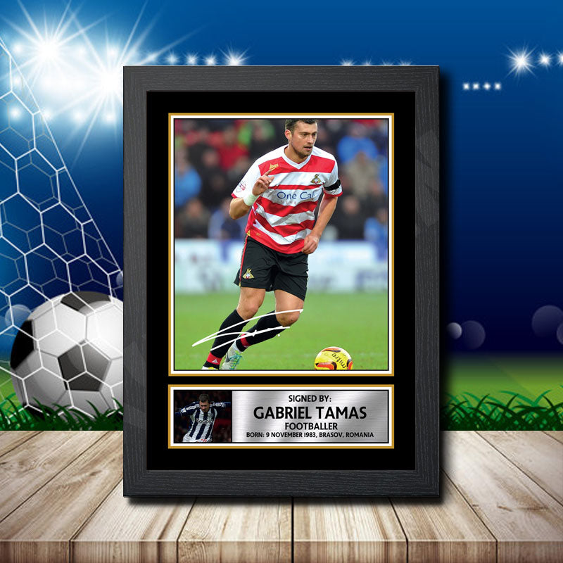 Gabriel Tamas 2 Printed Signature Footballers Star Poster Print Framed Wall Art Gift β Gabriel Tamas 2 Printed Signature Footballers Star Poster Print
