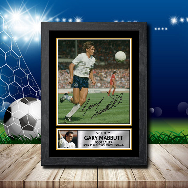 Gary Mabbutt 2 Printed Signature Footballers Star Poster Print Framed Wall Art Gift β Gary Mabbutt 2 Printed Signature Footballers Star Poster Print