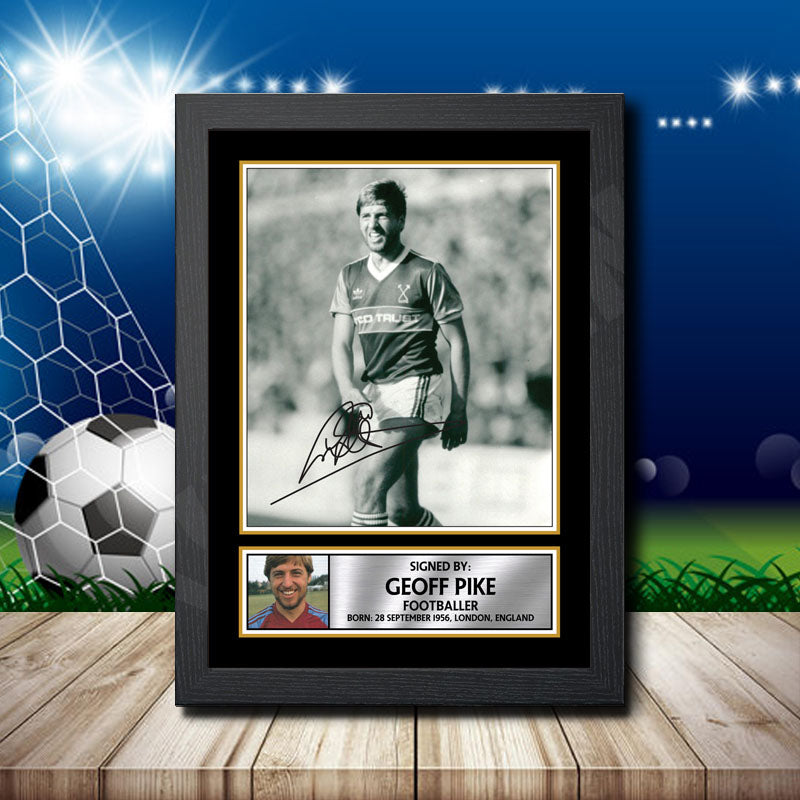 Geoff Pike 2 Printed Signature Footballers Star Poster Print Framed Wall Art Gift β Geoff Pike 2 Printed Signature Footballers Star Poster Print