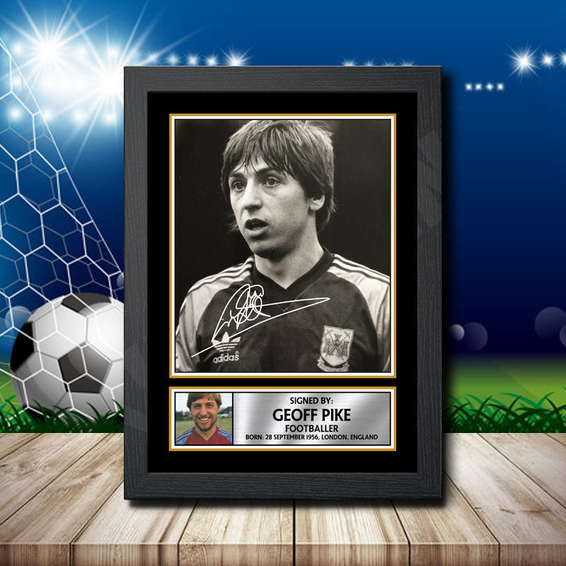 Geoff Pike 1 Printed Signature Footballers Star Poster Print Framed Wall Art Gift β Geoff Pike 1 Printed Signature Footballers Star Poster Print