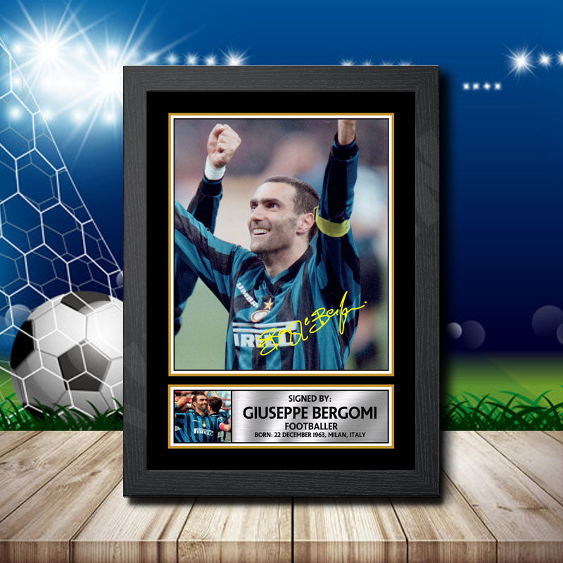 Giuseppe Bergomi 2 Printed Signature Footballers Star Poster Print Framed Wall Art Gift β Giuseppe Bergomi 2 Printed Signature Footballers Star Poster Print