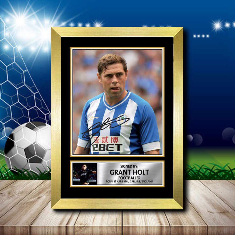 Grant Holt Printed Signature Footballers Star Poster Print Framed Wall Art Gift – Grant Holt Printed Signature Footballers Star Poster Print