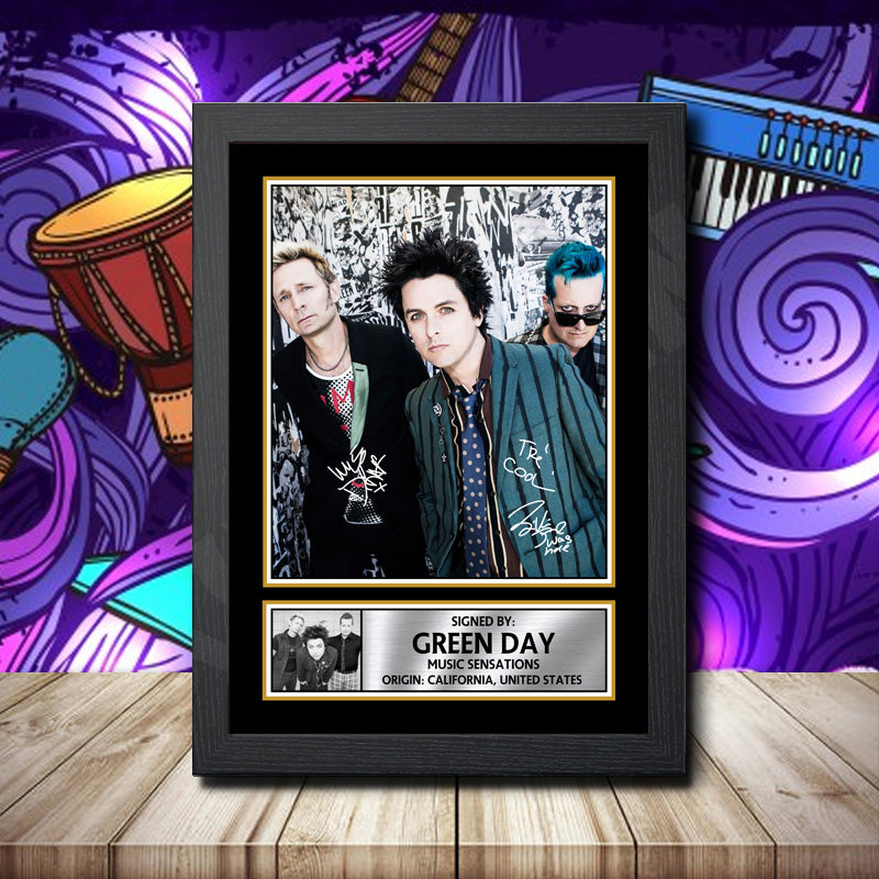 Green Day 2 – Printed Signature Music Star Print – Green Day 2