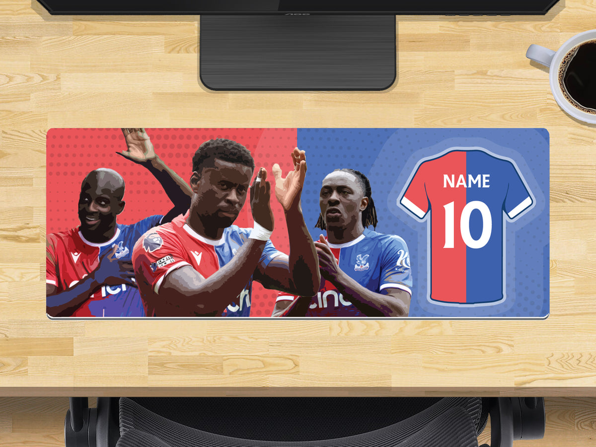 Personalised Crystal Palace Extra Large Mouse Mat (800mm x 300mm) - GUEHI, MATETA, EZE – Personalised Crystal Palace Extra Large Mouse Mat 800mm X 300mm - Guehi