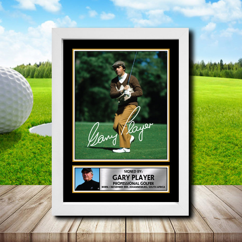 Gary Player 2 Golf Printed Signature Poster Print Gift