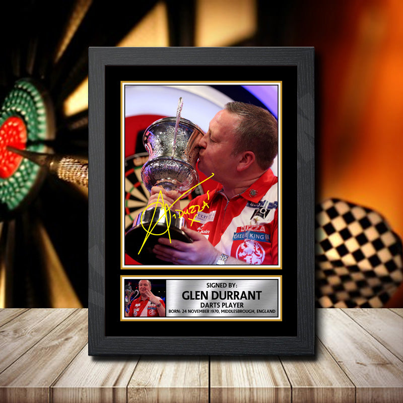 Glen Durrant 2 Printed Signature Darts Star Poster Print Framed Wall Art Gift – Glen Durrant 2 Printed Signature Darts Star Poster Print