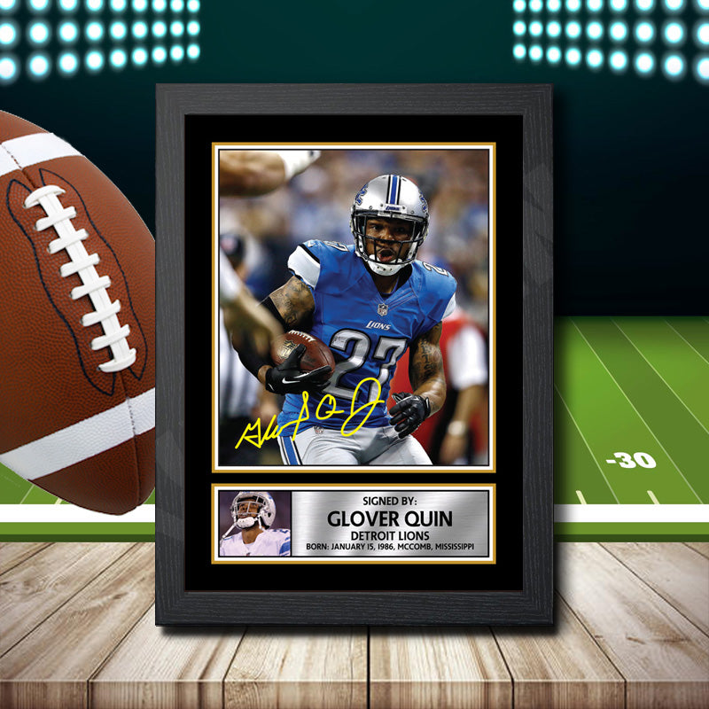 Glover Quin – Printed Signature NFL Star Print – Glover Quin