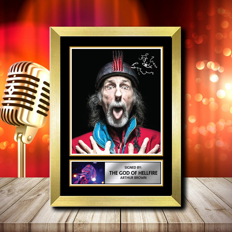God Of Hellfire – Printed Signature Music Star Print – God Of Hellfire