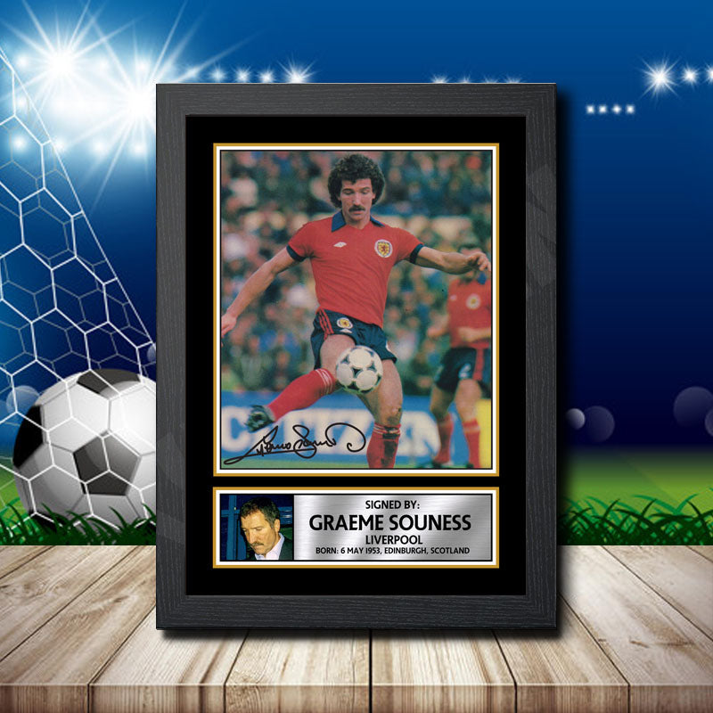 Graeme Souness 1 Printed Signature Footballers Star Poster Print Framed Wall Art Gift – Graeme Souness 1 Printed Signature Footballers Star Poster Print