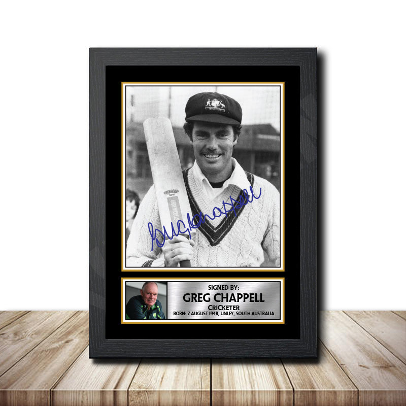 Greg Chappell M1590 Cricketer Printed Signature Poster Print Gift