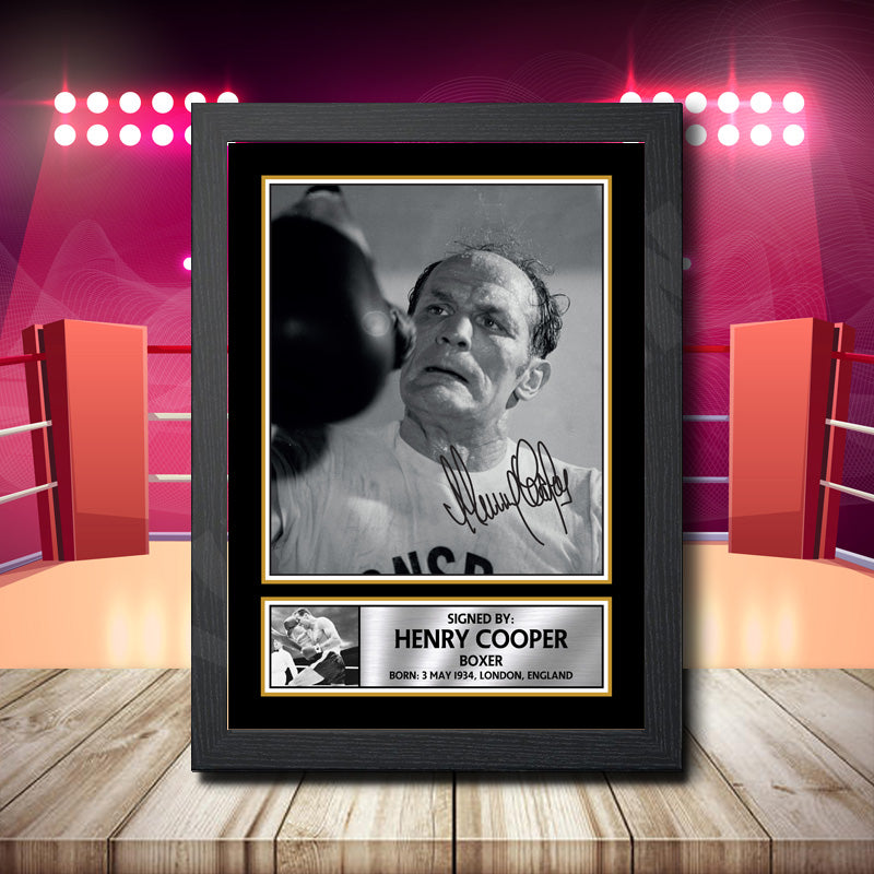 Henry Cooper Printed Signature Boxing Star Poster Print Framed Wall Art Gift β Henry Cooper Printed Signature Boxing Star Poster Print