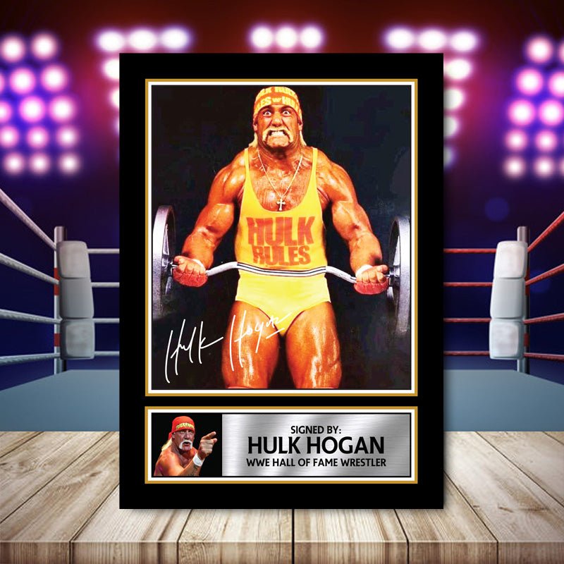 Hulk Hogan 3 Printed Signature Wwe Star Poster Print Framed Wall Art Gift – Hulk Hogan 3 Printed Signature Wwe Star Poster Print