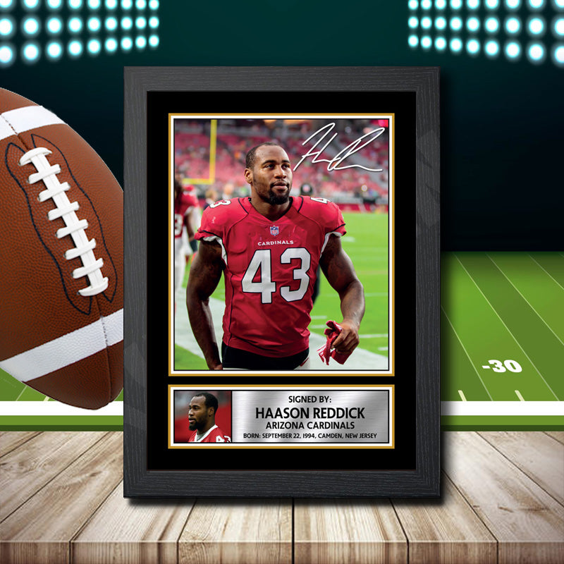 Haason Reddick 1 – Printed Signature NFL Star Print – Haason Reddick 1