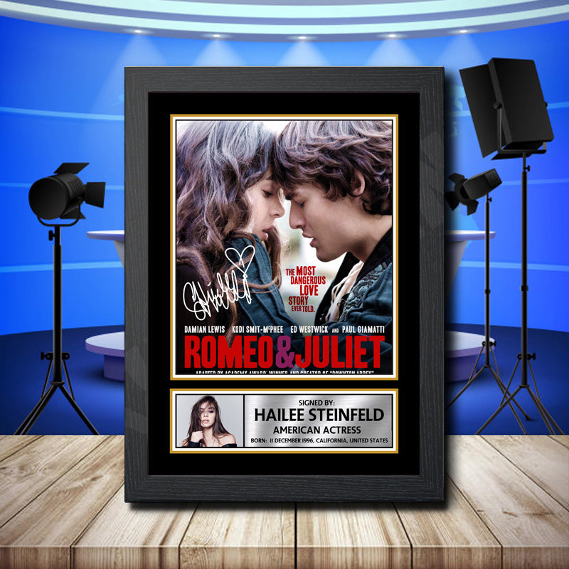 Hailee Steinfeld 3 Printed Signature Television Star Poster Print Framed Wall Art Gift – Hailee Steinfeld 3 Printed Signature Television Star Poster Print