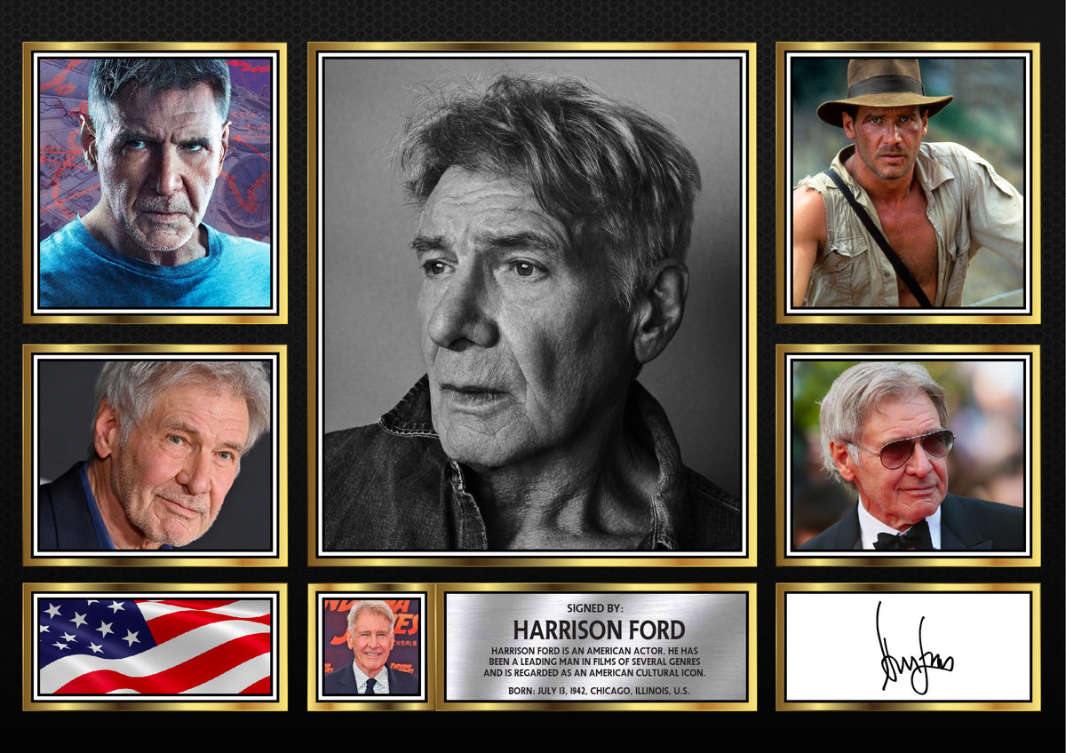 Harrison Ford - Signed Autographed Television Star Print