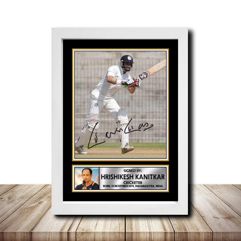 Hrishikesh Kanitkar M1599 Cricketer Printed Signature Poster Print Gift
