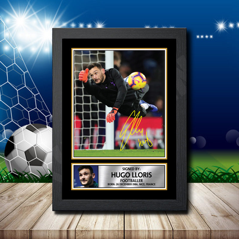 Hugo Lloris 4 Printed Signature Footballers Star Poster Print Framed Wall Art Gift – Hugo Lloris 4 Printed Signature Footballers Star Poster Print