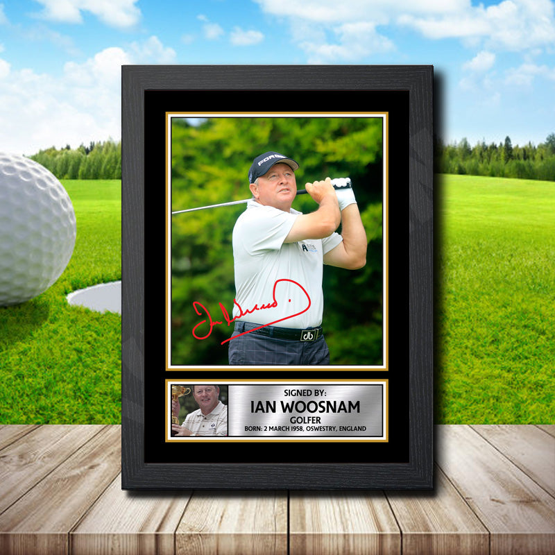 Ian Woosnam 2 Printed Signature Golfer Star Poster Print Framed Wall Art Gift – Ian Woosnam 2 Printed Signature Golfer Star Poster Print
