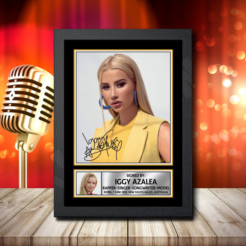 Iggy Azalea 2 – Printed Signature Music Star Print – Iggy Azalea 2