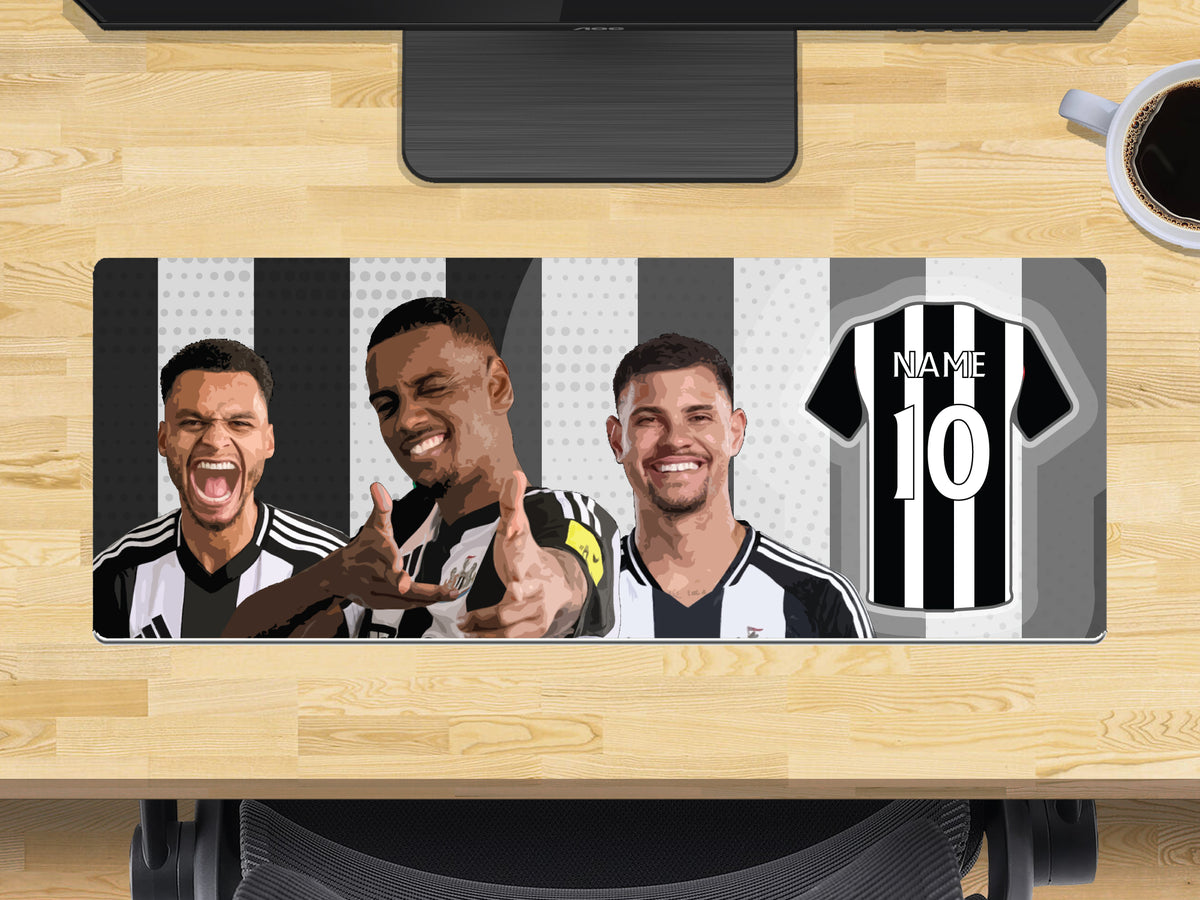 Personalised Newcastle Extra Large Mouse Mat (800mm x 300mm) - Isak, Guimares, Murphy – Personalised Newcastle Extra Large Mouse Mat 800mm x 300mm - Isak, Guimares