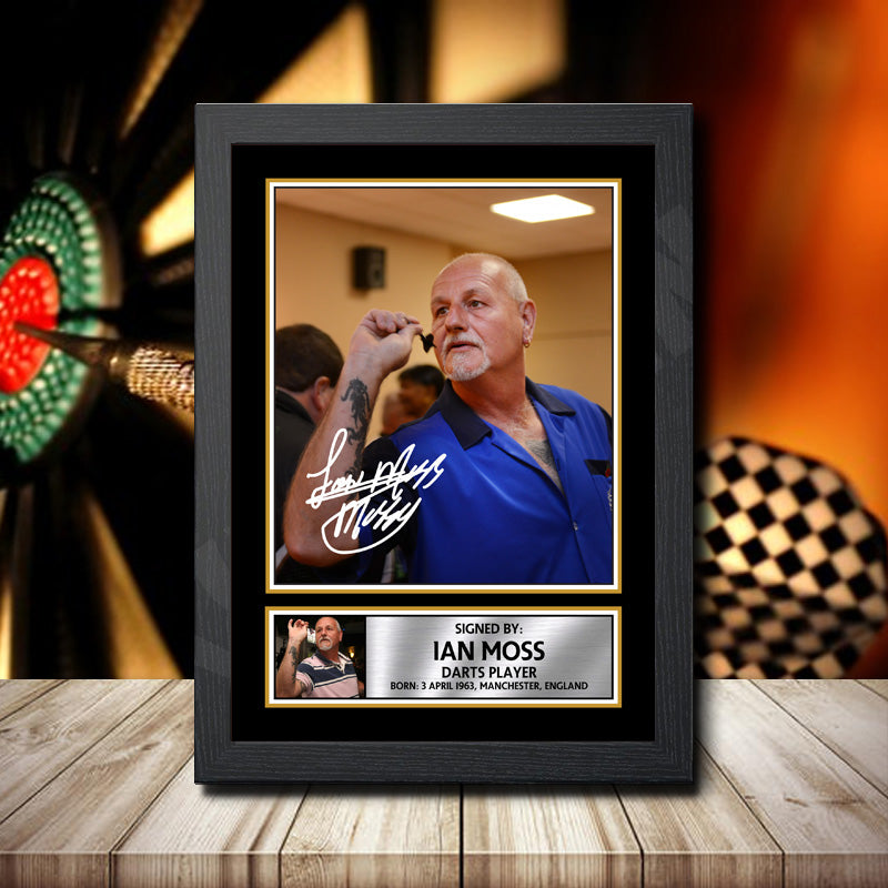 Ian Moss Printed Signature Darts Star Poster Print Framed Wall Art Gift β Ian Moss Printed Signature Darts Star Poster Print