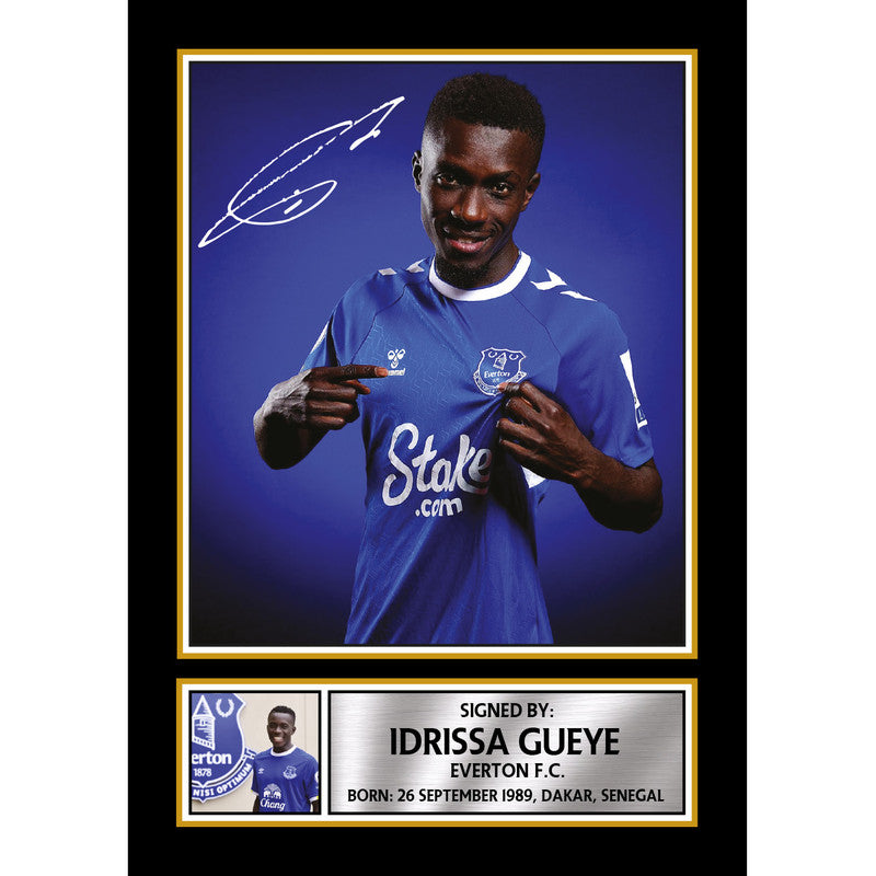 Idrissa Gueye Printed Signature Poster Print