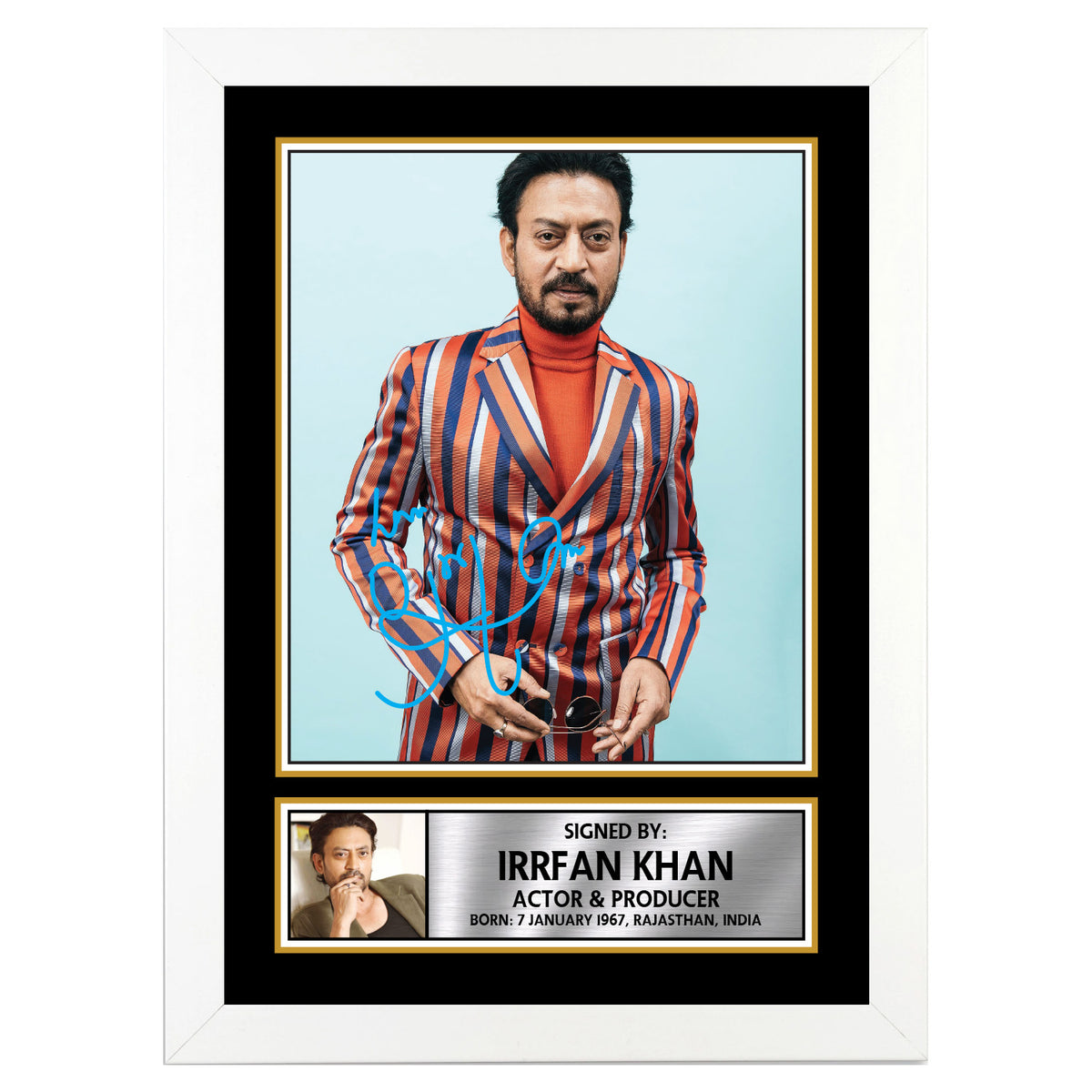 Irfan Khan M322 Bollywood Printed Signature Poster Print Gift