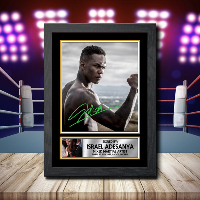 Israel Adesanya 2 Printed Signature Ufc Star Poster Print Framed Wall Art Gift β Israel Adesanya 2 Printed Signature Ufc Star Poster Print