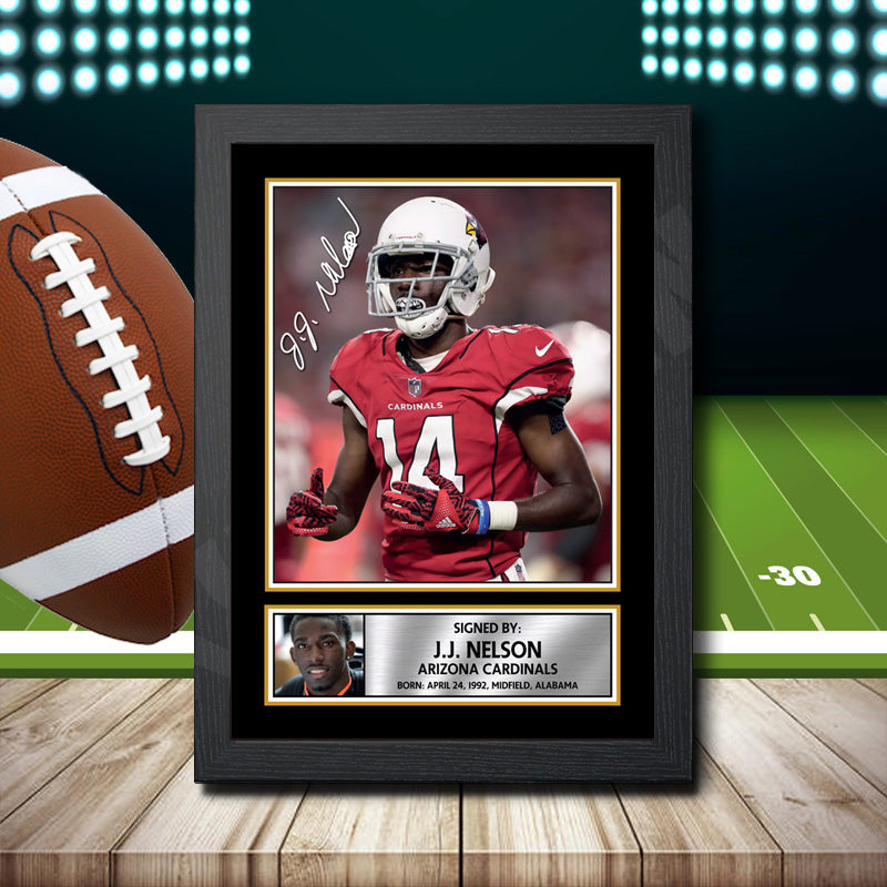 J.J. Nelson 1 – Printed Signature NFL Star Print – J.J. Nelson 1