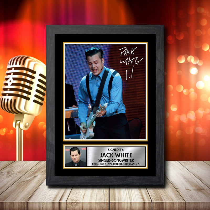 Jack White 1 – Printed Signature Music Star Print – Jack White 1