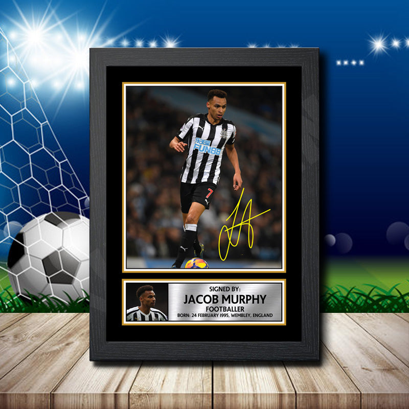 JACOB MURPHY 2 Footballer Printed Signature Poster Print Gift β Jacob Murphy 2 Footballer Printed Signature Poster Print Gift