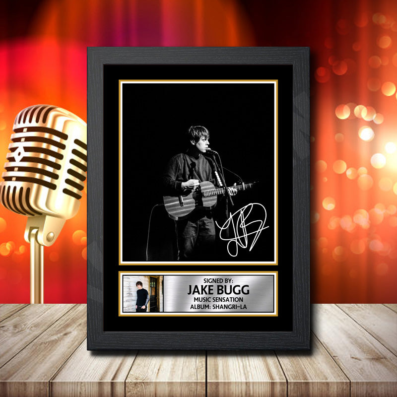 Jake Bugg Shangri-La 2 Printed Signature Music Star Poster Print Framed Wall Art Gift – Jake Bugg Shangri-La 2 Printed Signature Music Star Poster Print