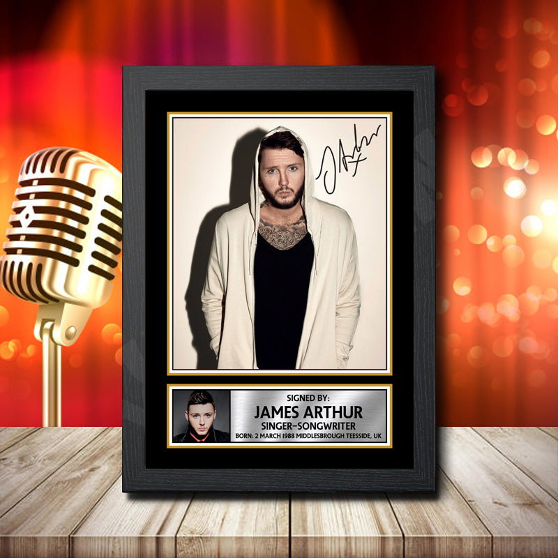 James Arthur 2 – Printed Signature Music Star Print – James Arthur 2