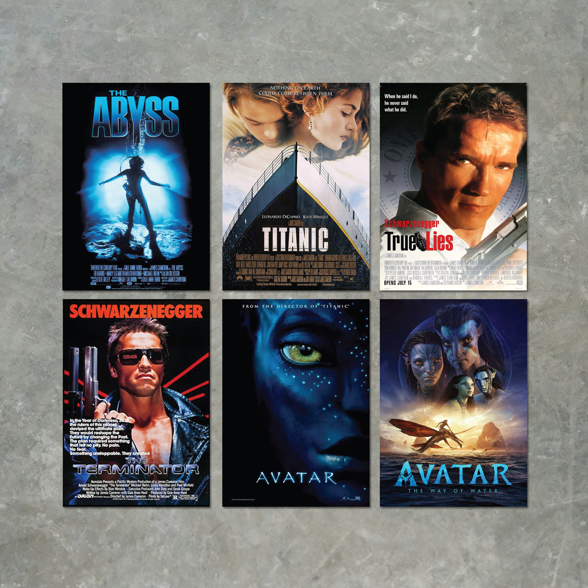James Cameron Movies and Film Print Packs - 6 POSTERS A6, A5