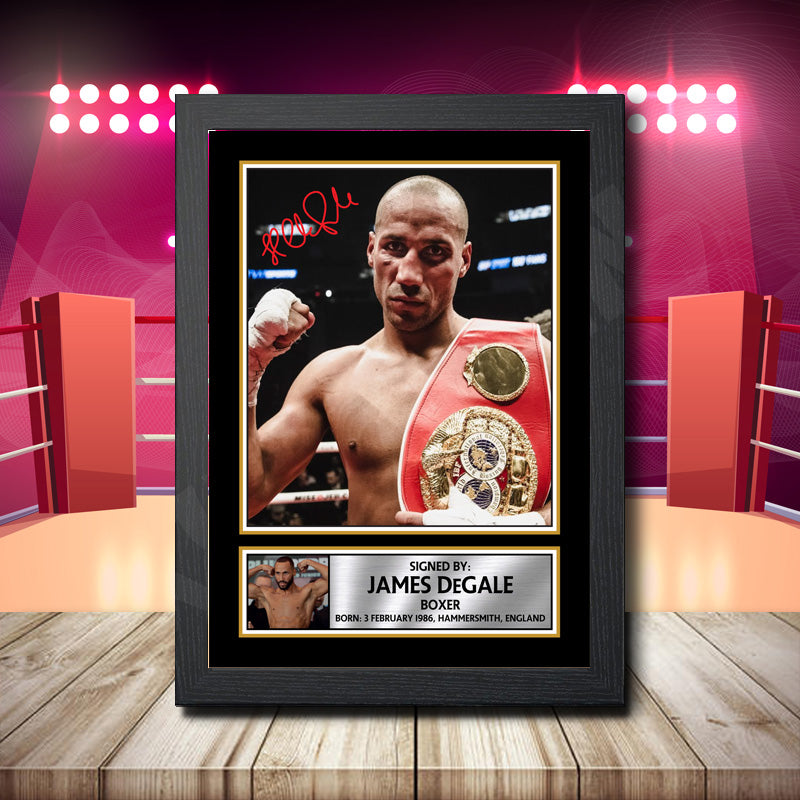 James Degale Printed Signature Boxing Star Poster Print Framed Wall Art Gift – James Degale Printed Signature Boxing Star Poster Print