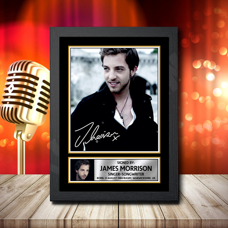 James Morrison 2 – Printed Signature Music Star Print – James Morrison 2