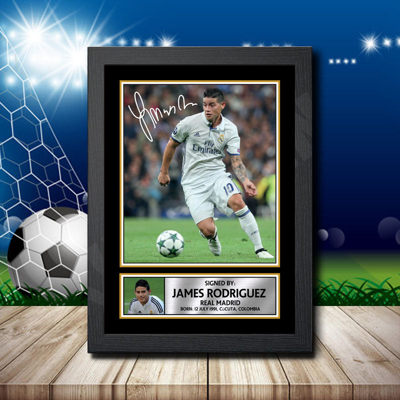 James Rodriguez 2 Printed Signature Footballers Star Poster Print Framed Wall Art Gift – James Rodriguez 2 Printed Signature Footballers Star Poster Print