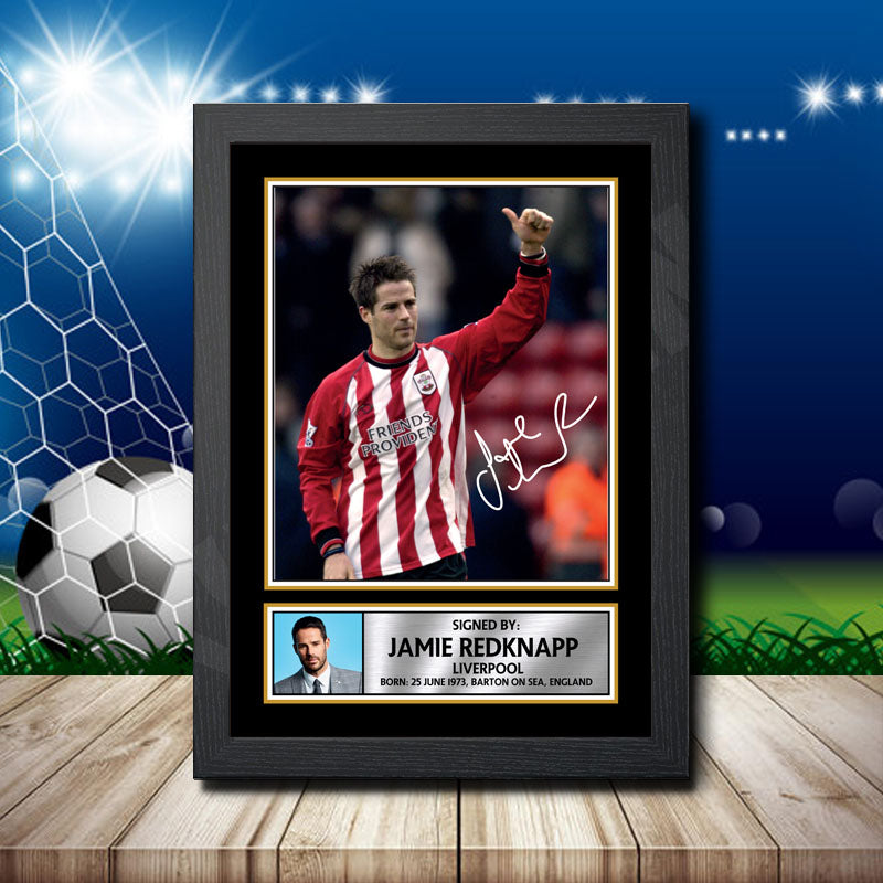 Jamie Redknapp 1 Printed Signature Footballers Star Poster Print Framed Wall Art Gift – Jamie Redknapp 1 Printed Signature Footballers Star Poster Print